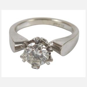 Damenring mit Brillant von ca. 1,05 ct