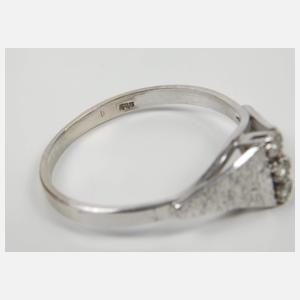 Damenring mit Diamanten