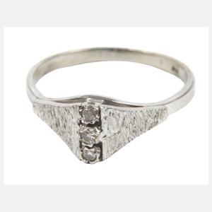 Damenring mit Diamanten