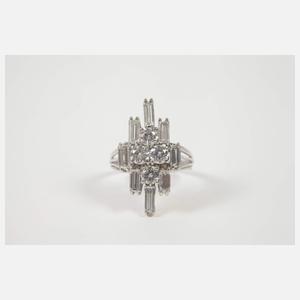 Prächtiger Damenring mit Diamanten