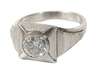 Platinring mit einem Brillanten von ca. 1,8 ct