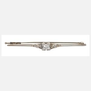 Stabbrosche mit Diamanten Art déco