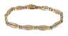 Bicolor-Armband mit Brillanten