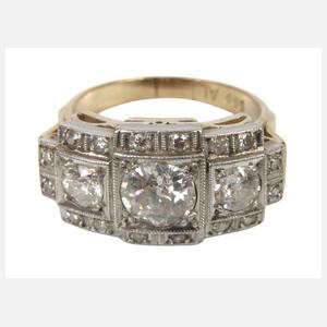Prächtiger Damenring mit Diamanten