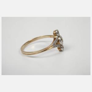 Damenring mit Diamanten