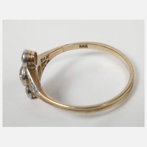 Damenring mit Diamanten