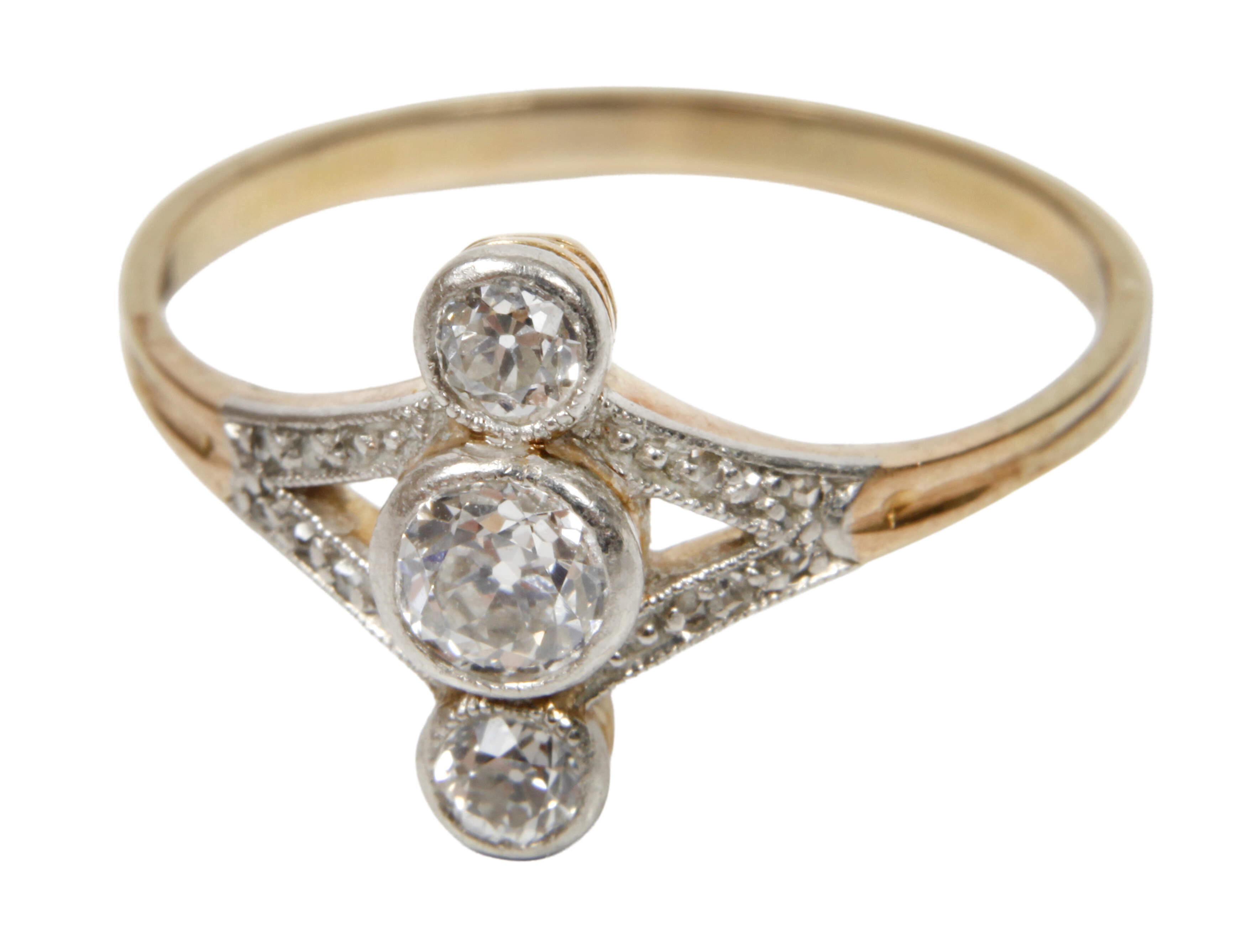 Damenring mit Diamanten