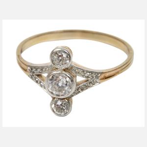 Damenring mit Diamanten