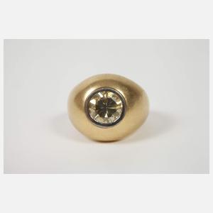 Prächtiger Damenring mit Brillant von ca. 2,6 ct