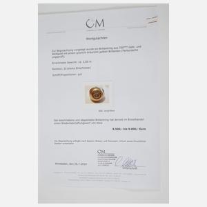 Prächtiger Damenring mit Brillant von ca. 2,6 ct
