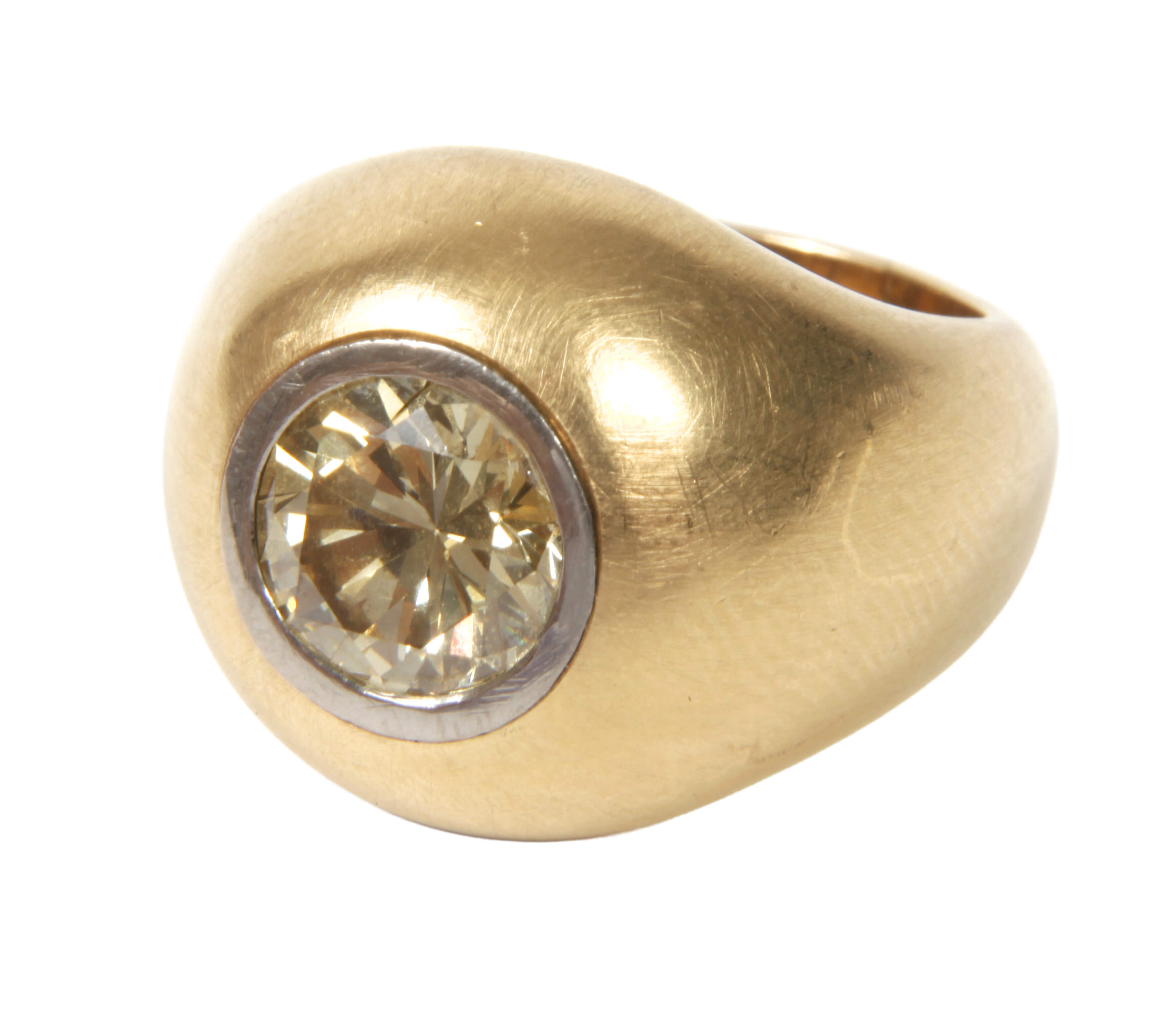 Prächtiger Damenring mit Brillant von ca. 2,6 ct