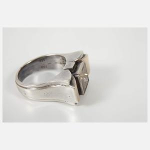 Ring mit Princesscutdiamant von ca. 3 ct