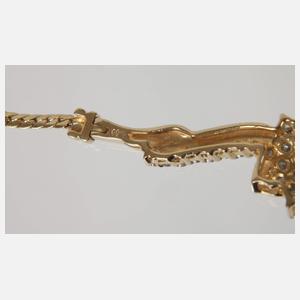 Collier mit Brillantbesatz