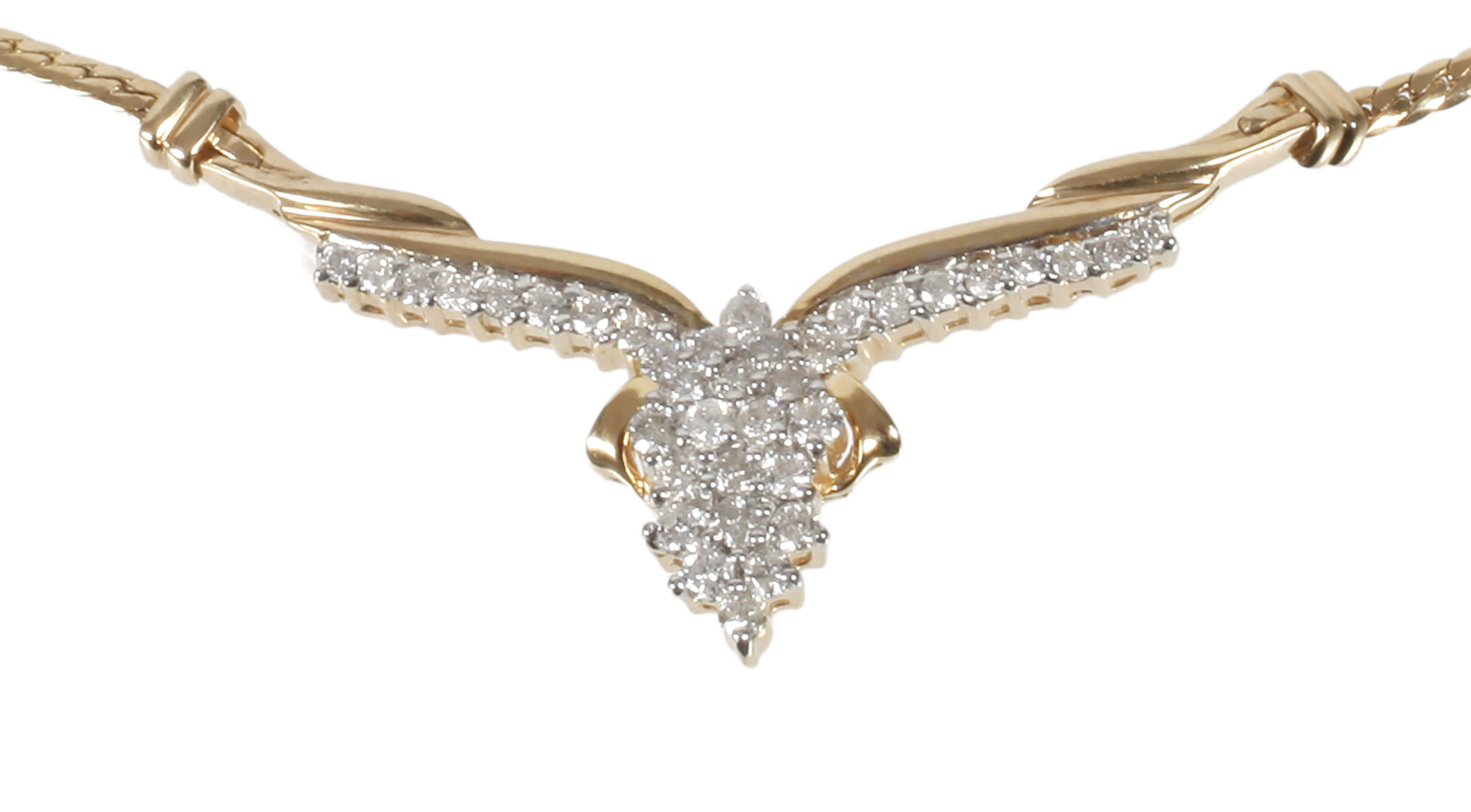 Collier mit Brillantbesatz