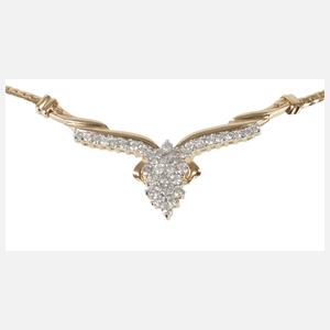 Collier mit Brillantbesatz
