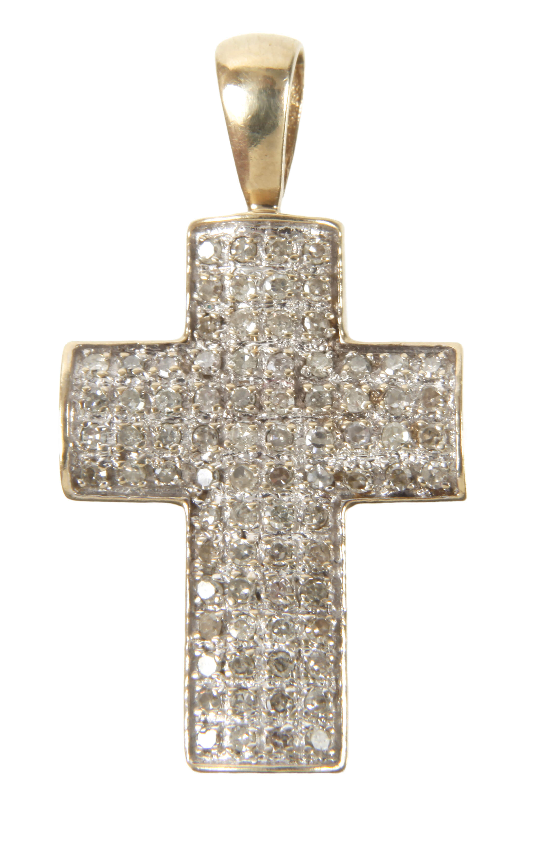 Kreuzanhänger mit Diamantbesatz