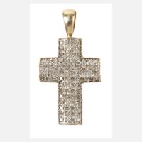 Kreuzanhänger mit Diamantbesatz111