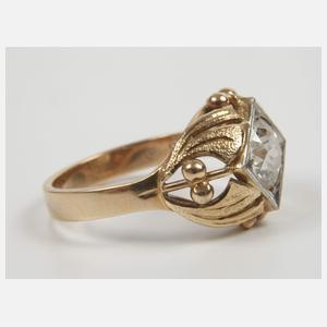 Prächtiger Damenring mit Diamant von ca. 1,8 ct