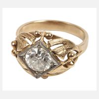 Prächtiger Damenring mit Diamant von ca. 1,8 ct111