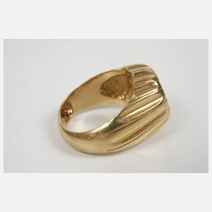 Herrenring mit Brillant von ca. 1,3 ct