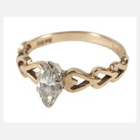 Damenring mit Diamantnavette111