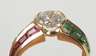 Hochwertiger Damenring mit Brillant von ca. 1,2 ct