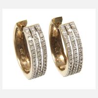 Paar Ohrringe mit Diamantbesatz111