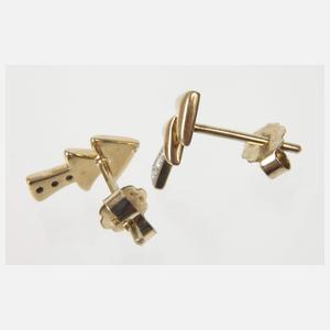 Paar Ohrstecker mit Brillanten