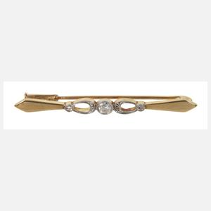 Brosche mit Diamantbesatz