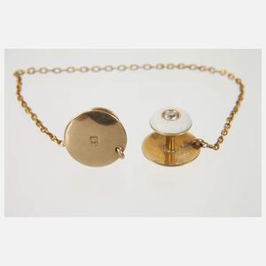 Kragenknöpfe mit Diamanten