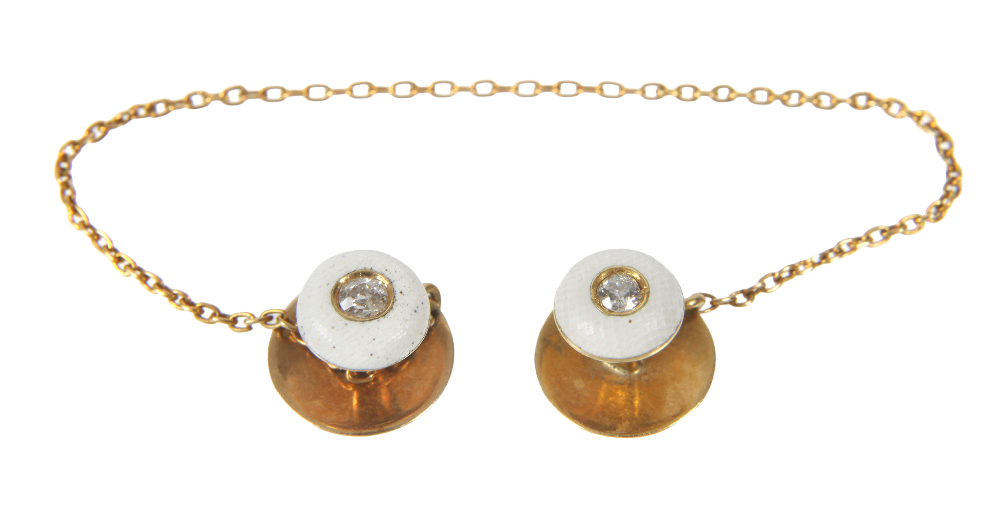 Kragenknöpfe mit Diamanten