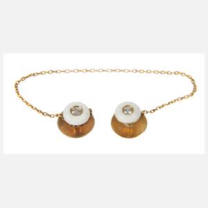 Kragenknöpfe mit Diamanten
