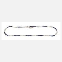 Tennisarmband mit Saphiren und Brillanten111