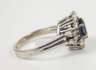 Damenring mit Saphir und Diamanten