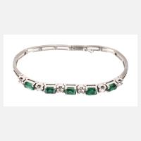 Hochwertiges Armband mit Smaragden und Brillanten111