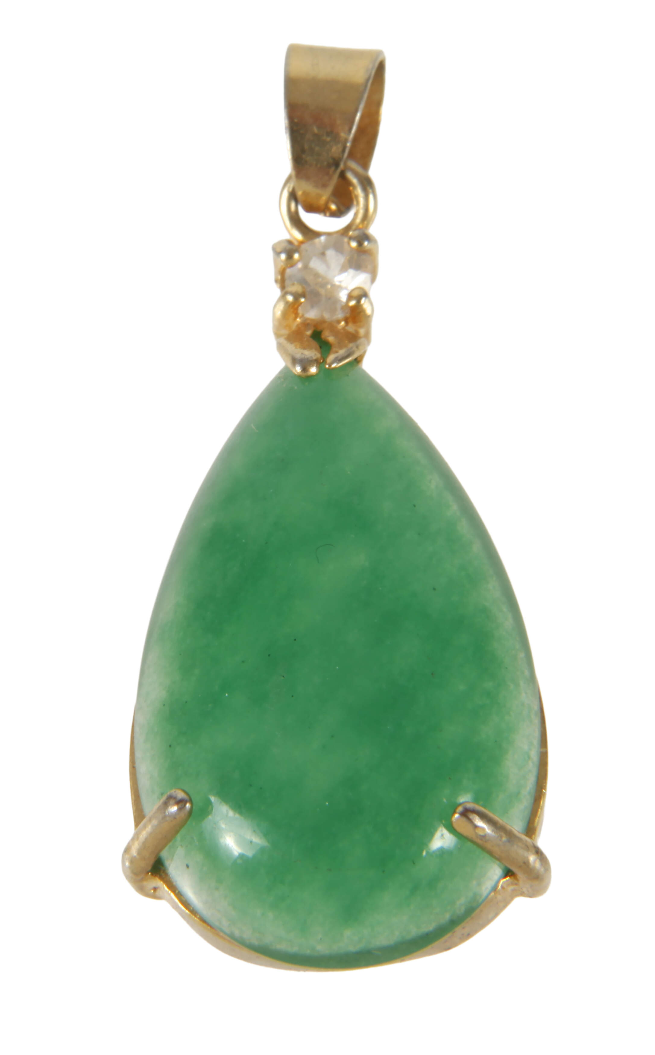 Anhänger mit grüner Jade