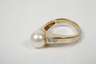 Damenring mit Perle und Brillanten