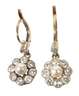 Paar Ohrringe mit Diamanten und Perle
