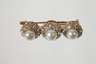Brosche mit Perlen und Diamanten