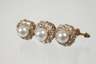 Brosche mit Perlen und Diamanten