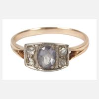 Damenring mit Diamanten und Steinbesatz111