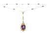 Prächtiges Collier mit Amethyst und Perlen