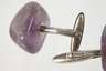 Paar Manschettenknöpfe mit Amethysten