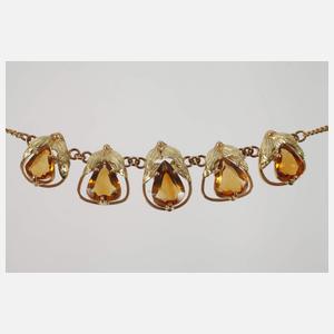 Collier mit Citrinen