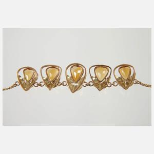 Collier mit Citrinen