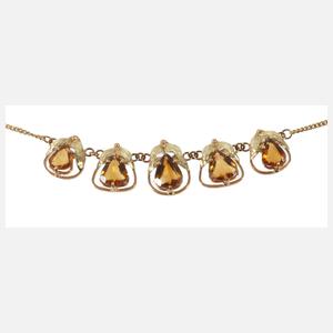 Collier mit Citrinen