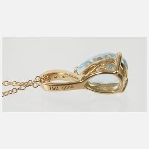 Anhänger mit Topas an Kette