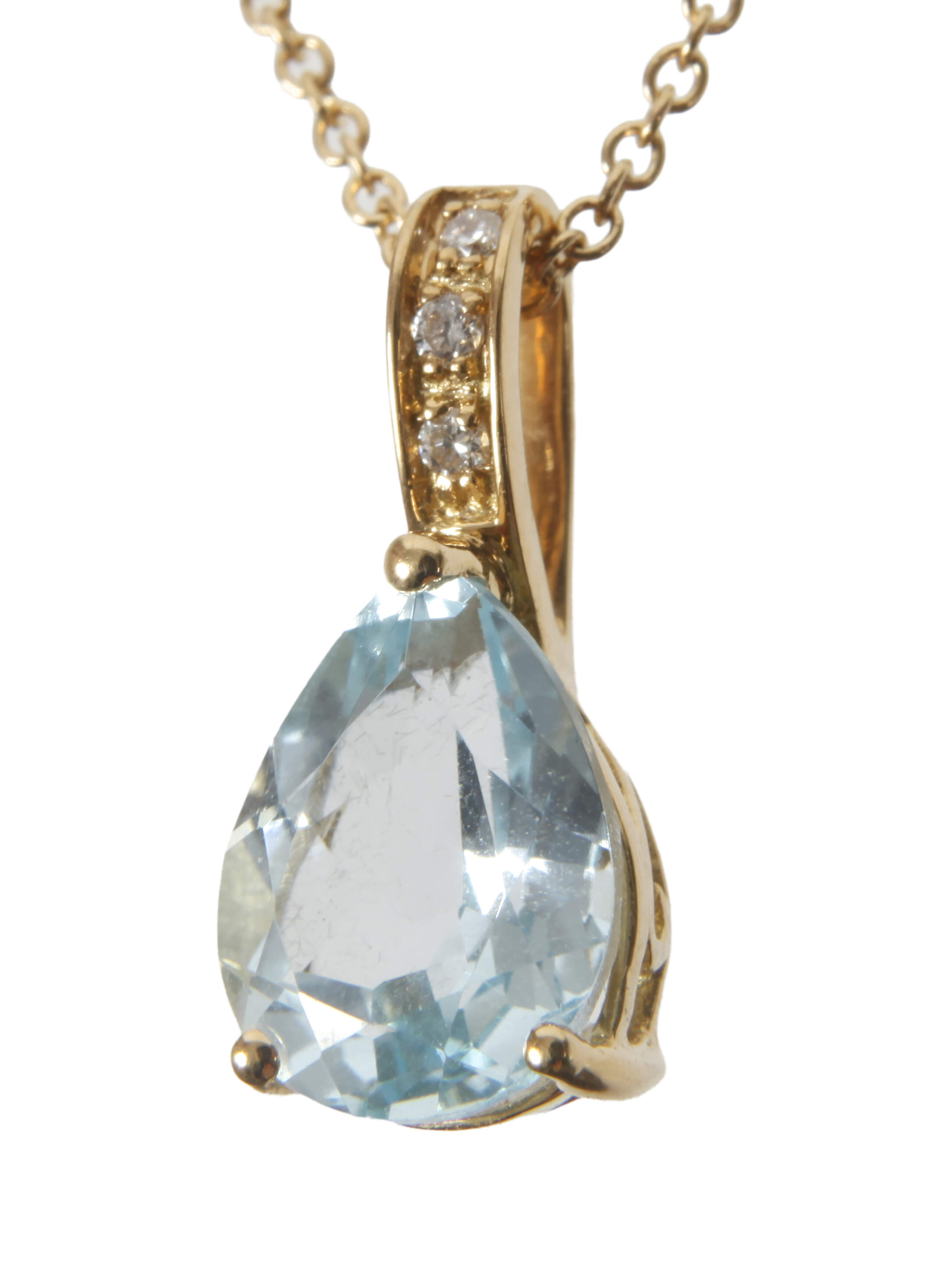 Anhänger mit Topas an Kette