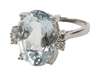 Damenring mit Aquamarin und Brillanten
