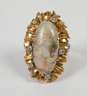 Damenring mit Edelopal und Brillanten